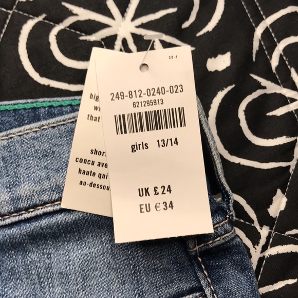 Abercrombie Kids Jean cutoff Shorts Size 13/14 - Picture 9 of 11